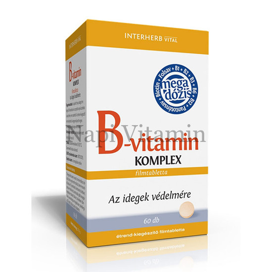 Interherb B-vitamin Komplex mega dózis tabletta 60x